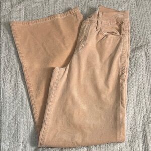 Frame Denim women’s Light blush Corduroy Pants le slim palazzo size 26